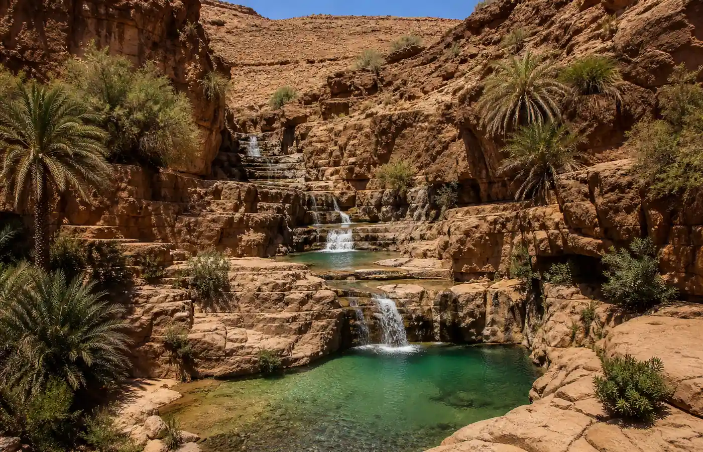 Les cascades de Tissint et leurs piscines naturelles